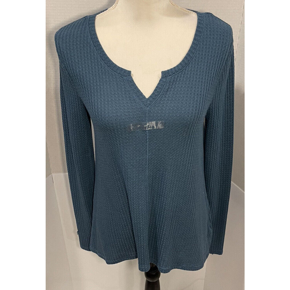 Women’s Arizona Jean Co. V Neck Top - Blue - Size L